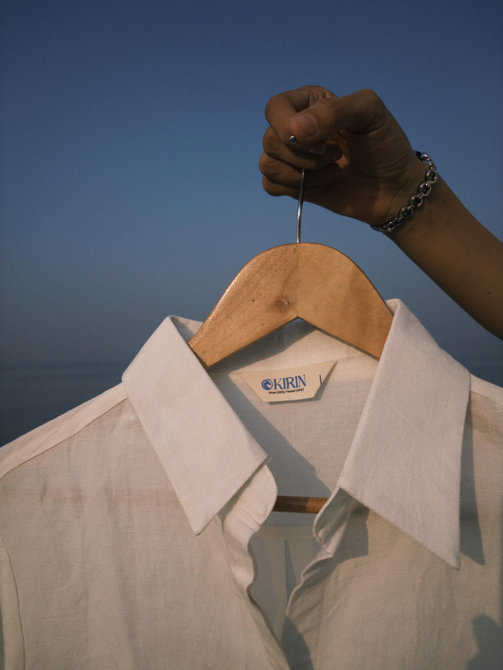 KIRIN Off-White Linen-Tencel shirt (Relaxed Fit)