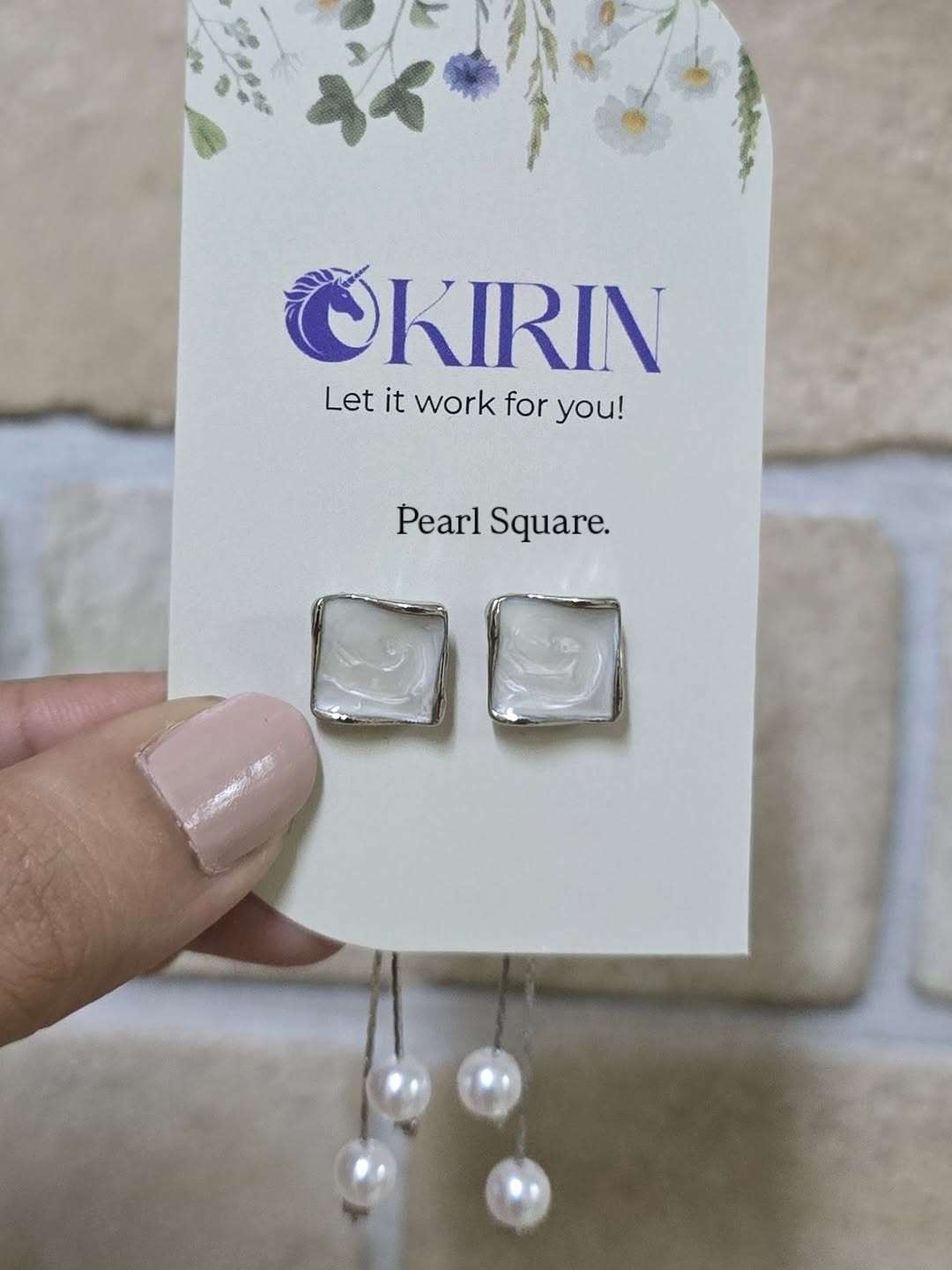 Pearl Square (Earrings)