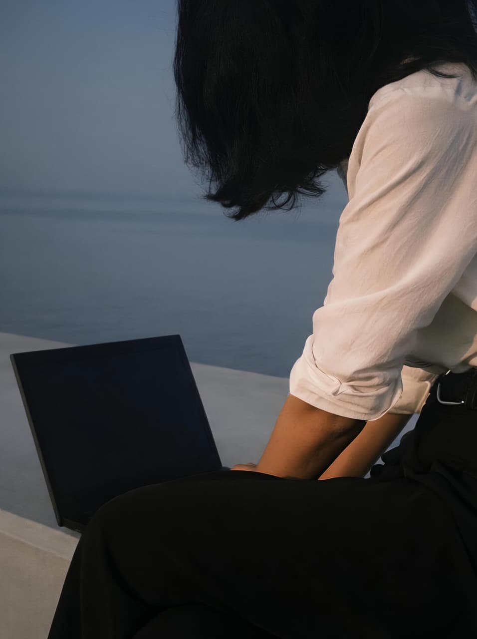 KIRIN Off-White Linen-Tencel shirt (Relaxed Fit)