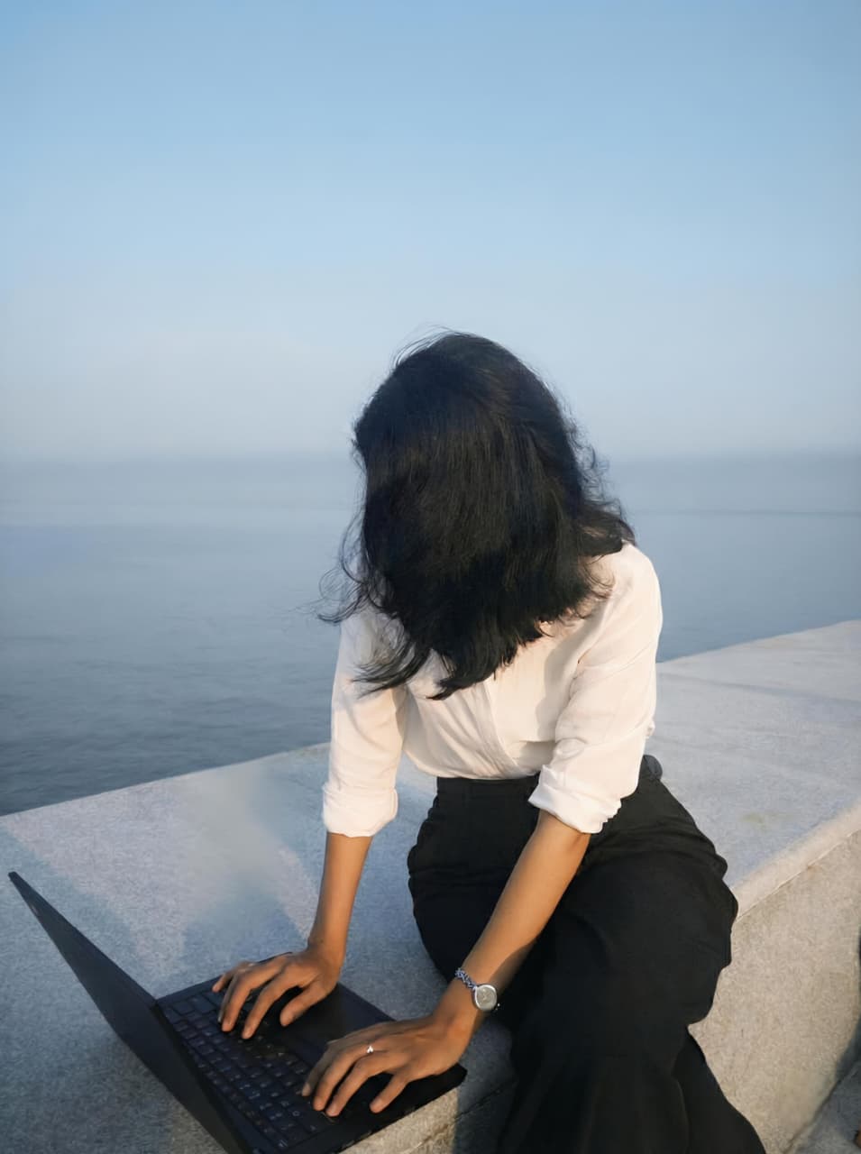 KIRIN Off-White Linen-Tencel shirt (Relaxed Fit)